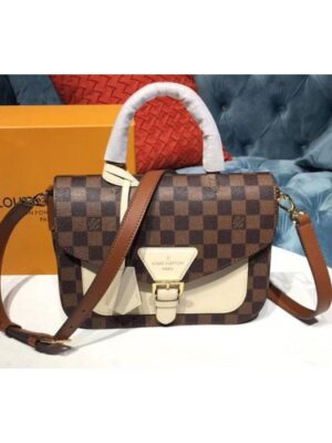 Louis Vuitton Replica N40148 LV Replica Trendy Crossbody Damier Ebene Canvas Creme