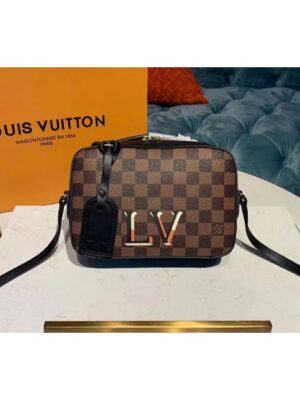 Louis Vuitton Replica N40189 LV Replica Santa Monica Bags Damier Ebene Canvas Black