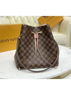 Louis Vuitton Replica N40198 LV Replica NeoNoe bucket bag in Damier Ebene coated canvas