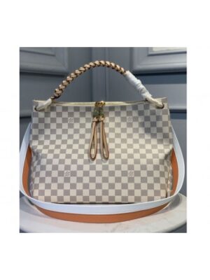 Louis Vuitton Replica N40343 LV Replica Beaubourg Hobo MM bag in Damier Azur Canvas