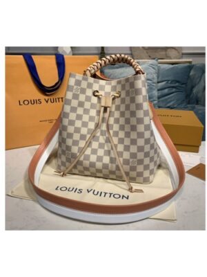 Louis Vuitton Replica N40344 LV Replica NeoNoe bucket bag in Damier Azur canvas