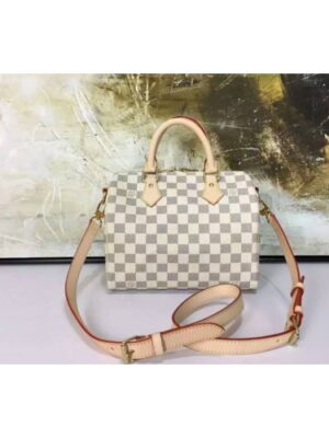 Louis Vuitton Replica N41000 Speedy Bandouliere 25 Damier Azur Bags