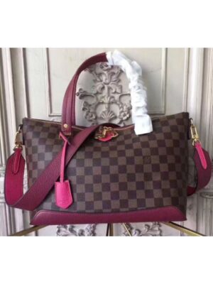 Louis Vuitton Replica N41015 LV Replica Damier Ebene Canvas Hyde Park Fuchsia