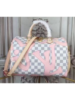 Louis Vuitton Replica N41052 Damier Azur Canvas Speedy Bandouliere 30 Bags