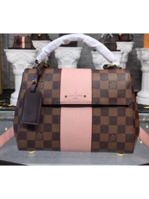 Louis Vuitton Replica N41071 LV Replica Bond Street BB Bags Damier Ebene Canvas Pink