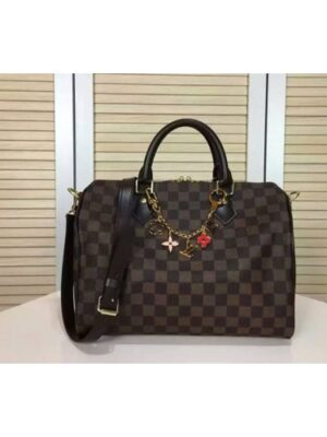 Louis Vuitton Replica N41112 Damier Ebene Speedy Bandouliere 30 Bags