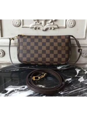 Louis Vuitton Replica N41206 Pochette Accessoires Damier Ebene Canvas Bags