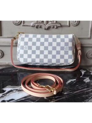 Louis Vuitton Replica N41207 Pochette Accessoires Damier Azur Canvas Bags