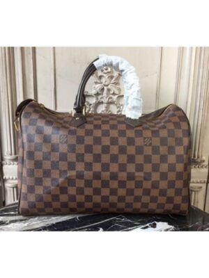 Louis Vuitton Replica N41363 Speedy 35 Damier Ebene Canvas Bags