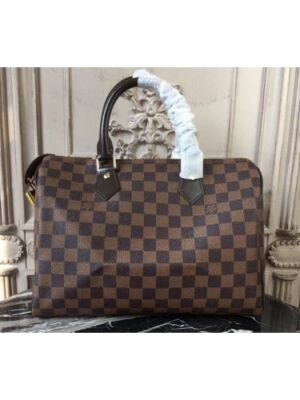 Louis Vuitton Replica N41364 Speedy 30 Damier Ebene Canvas Bags