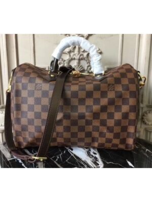 Louis Vuitton Replica N41367 Speedy Bandouliere 30 Damier Ebene Canvas Bags