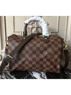 Louis Vuitton Replica N41368 Speedy Bandouliere 25 Damier Ebene Canvas Bags