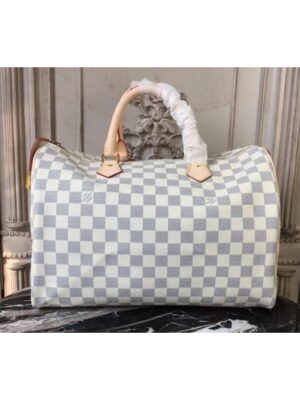 Louis Vuitton Replica N41369 Speedy 35 Damier Azur Canvas Bags