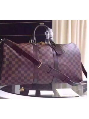 Louis Vuitton Replica N41414 Damier Ebene Keepall Bandoulière 55 Bags