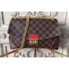 Louis Vuitton Replica N41597 Damier Ebene Canvas Caissa Clutch Bags Cherry