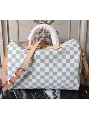 Louis Vuitton Replica N41732 Speedy Bandouliere 35 Damier Azur Canvas Bags