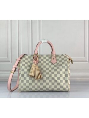 Louis Vuitton Replica N44367 Speedy Bandouliere 30 Bags Damier Azur Canvas