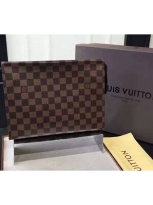 Louis Vuitton Replica N47543 Damier Ebene Canvas Ebony LV Replica Handbags