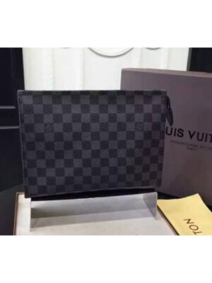 Louis Vuitton Replica N47545 Damier Ebene Canvas Handbag Ebony LV Replica