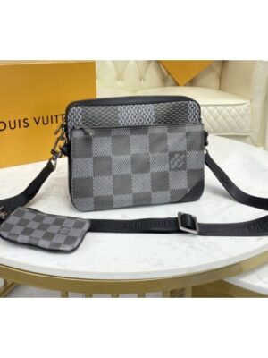 Louis Vuitton Replica N50027 LV Replica Trio Messenger bag in Gray Damier Canvas