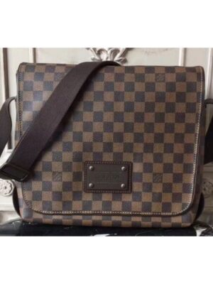 Louis Vuitton Replica N51211 Damier Ebene Canvas Brooklyn MM Bags