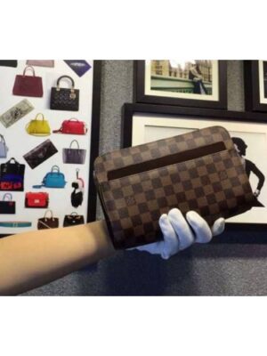 Louis Vuitton Replica N51993 Damier Ebene Canvas Pochette Saint Louis