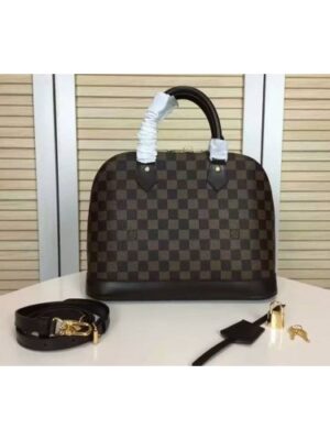 Louis Vuitton Replica N53151 Damier Ebene Canvas Alma Bags