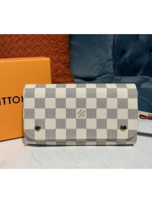 Louis Vuitton Replica N58080 LV Replica Kasai Wallet Damier Azur Canvas