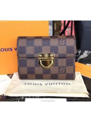 Louis Vuitton Replica N60005 LV Replica Victorine Wallets Damier Ebene Canvas