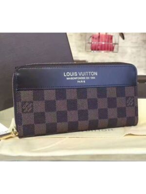 Louis Vuitton Replica N60015 Zippy Wallet Damier Ebene Canvas