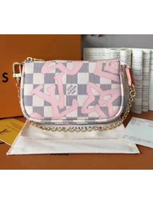 Louis Vuitton Replica N60051 Damier Azur Canvas Mini Pochette Accessoires