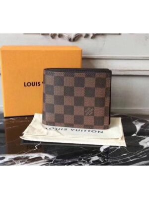 Louis Vuitton Replica N60053 Damier Ebene Canvas Amerigo Wallet