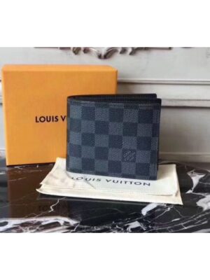 Louis Vuitton Replica N60053 Damier Graphite Canvas Amerigo Wallet