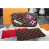 Louis Vuitton Replica N60129 LV Replica Damier Ebene Canvas Pochette Felicie Bags