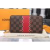 Louis Vuitton Replica N60145 LV Replica Damier Ebene Canvas Zippy Wallet