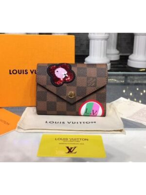 Louis Vuitton Replica N60149 LV Replica Damier Ebene Canvas Victorine Wallet