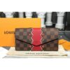 Louis Vuitton Replica N60151 LV Replica Damier Ebene Canvas Sarah Wallet