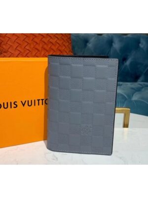 Louis Vuitton Replica N60181 LV Replica Passport Cover Wallets Gray Damier Infini Leather