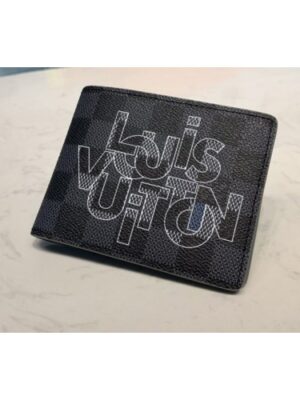 Louis Vuitton Replica N60303 LV Replica Multiple Wallet In Damier Graphite Canvas