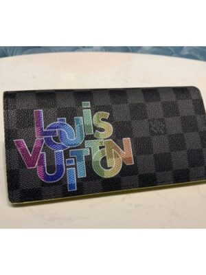 Louis Vuitton Replica N60326 LV Replica Brazza Wallet In Damier Graphite Canvas