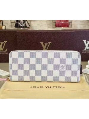 Louis Vuitton Replica N61264 Clemence Wallet Damier Azur Canvas