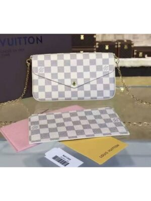 Louis Vuitton Replica N63106 Pochette Felicie Damier Azur Bags