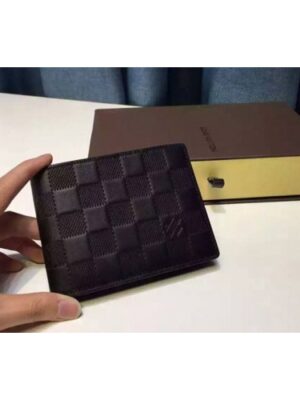 Louis Vuitton Replica N63124 Multiple Wallet Damier Infini Leather