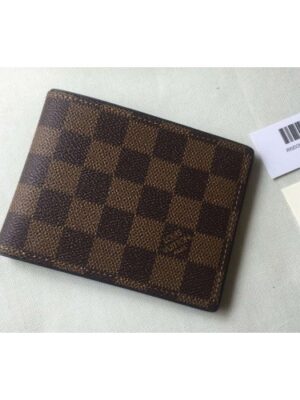 Louis Vuitton Replica N63167 Multiple Wallet Damier Ebene Canvas