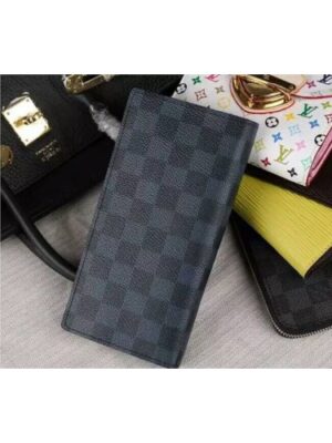 Louis Vuitton Replica N63212 Damier Cobalt Canvas Brazza Wallet