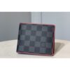 Louis Vuitton Replica N63260 LV Replica Multiple wallet in Damier Graphite canvas