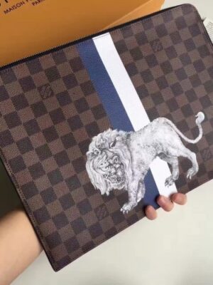 Louis Vuitton Replica N63349  lion Card Holder FOR MEN 2017(1c108-711406)