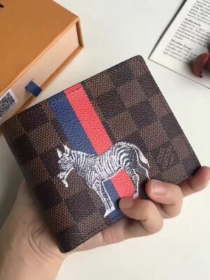 Louis Vuitton Replica N63349  zebra Card Holder FOR MEN 2017(1c108-711402)