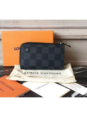 Louis Vuitton Replica N64410 Car Key Case Damier Graphite Canvas