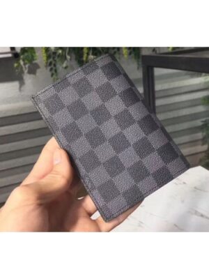 Louis Vuitton Replica N64411 Passport Cover Damier Graphite Canvas